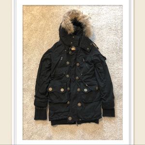 Sherpa-Lined Hooded Winter Parka